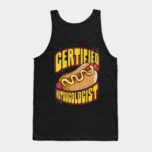 Certified Hotdogologist Hot Dog Hotdogs Sausage Tank Top